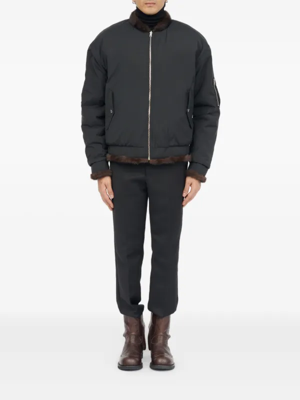 MM6 Maison Margiela ジップアップ エコファーボンバージャケット