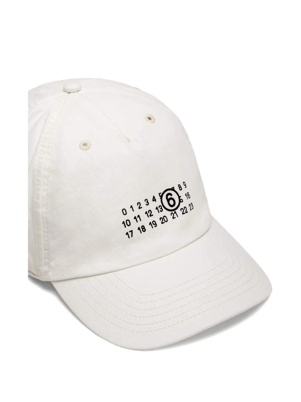 Mm6 Maison Margiela Mm6 Spiga 5-panel Cap In White