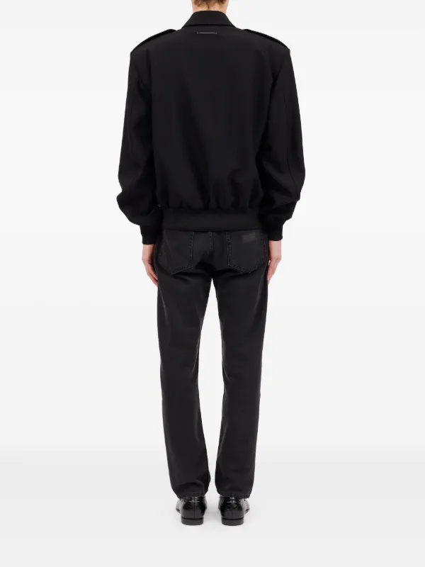 MM6 Maison Margiela ウールジャケット | ブラック | FARFETCH JP