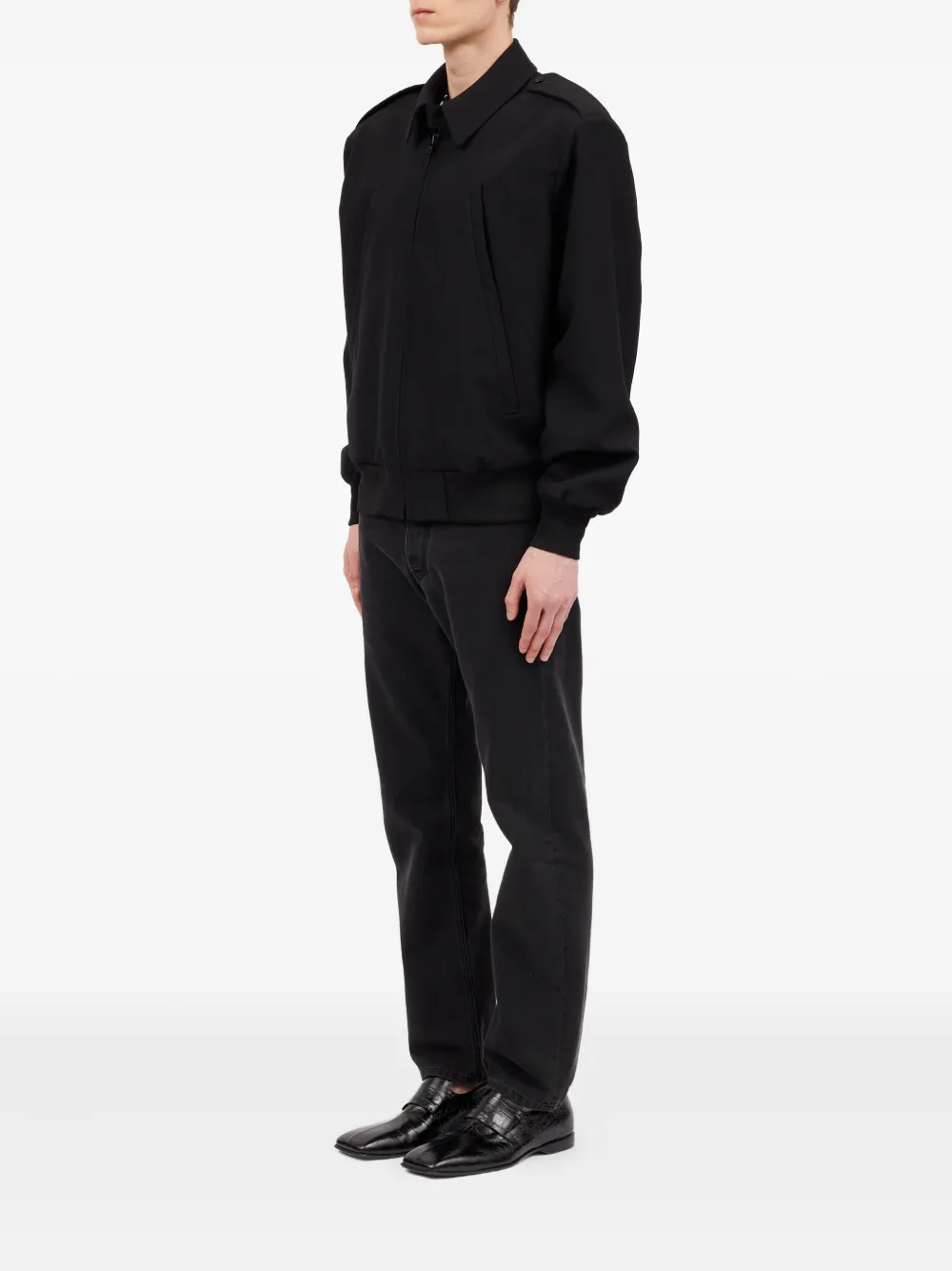 MM6 Maison Margiela Jack met kraag Zwart