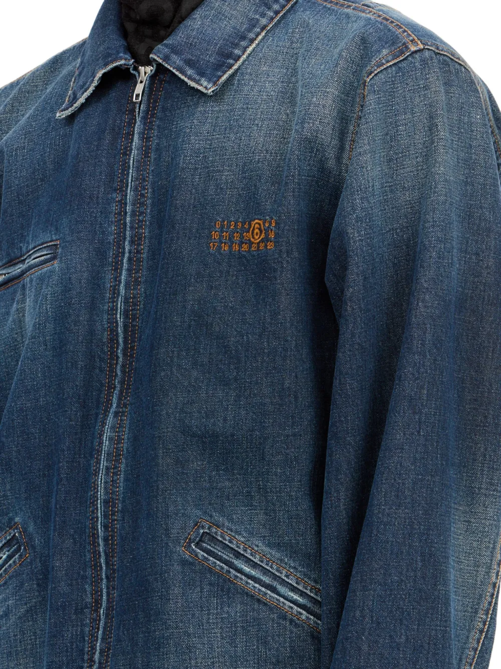 MM6 Maison Margiela Denim jack Blauw