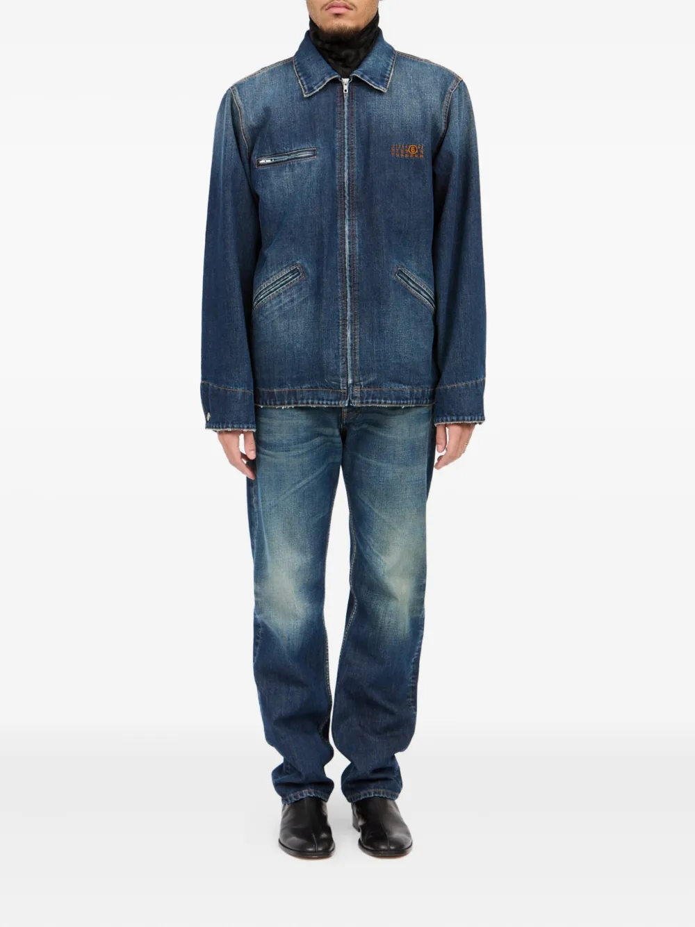 MM6 Maison Margiela Denim jack Blauw