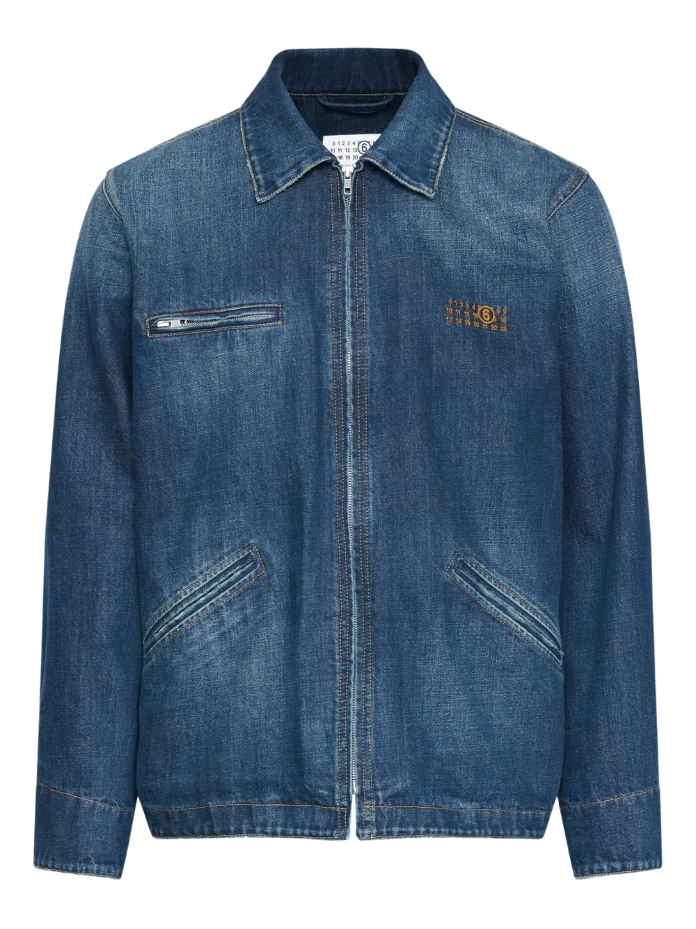 MM6 Maison Margiela Denim jack Blauw