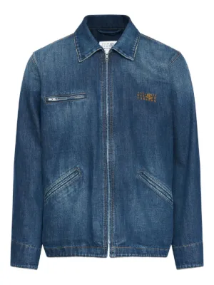 Sacai パッチワーク デニムジャケット | ブルー | FARFETCH JP