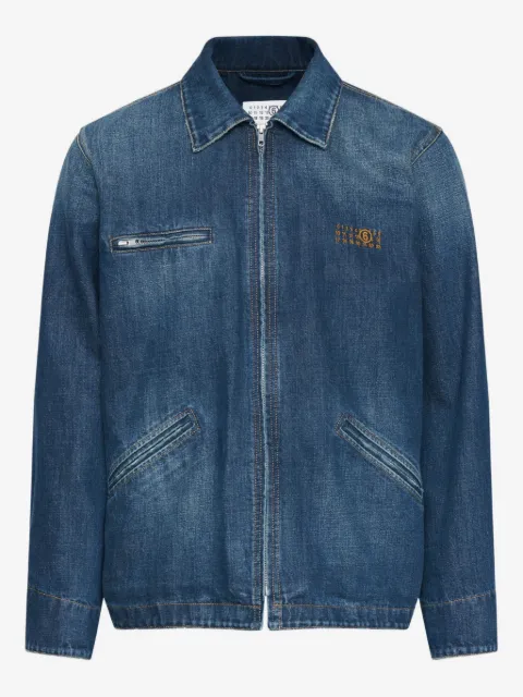 MM6 Maison Margiela veste en jean à fermeture zippée