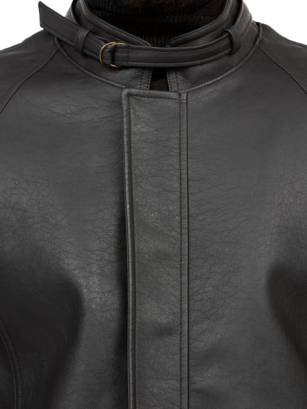 MM6 Maison Margiela Jack met raglan mouwen en ceintuur Zwart