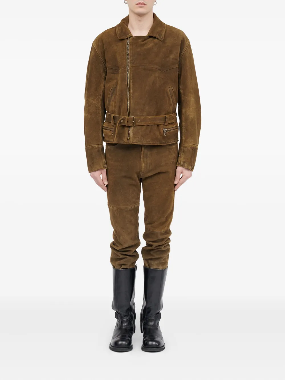 MM6 Maison Margiela chamarra con cierre asimétrico | Chamarras de piel | Image 2