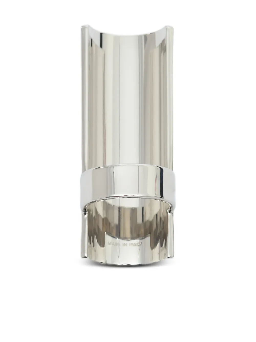 Mm6 Maison Margiela Engraved Ring In Metallic