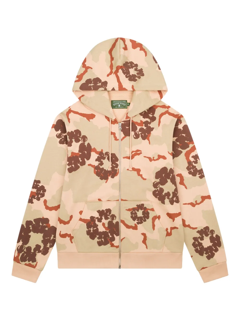 Denim Tears hoodie zippé | tons neutres | Image 1