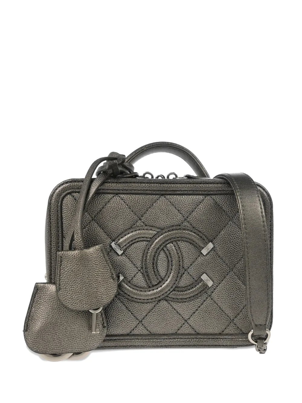 Pre-owned Chanel 2018 Filigree Two-way Tote Bag