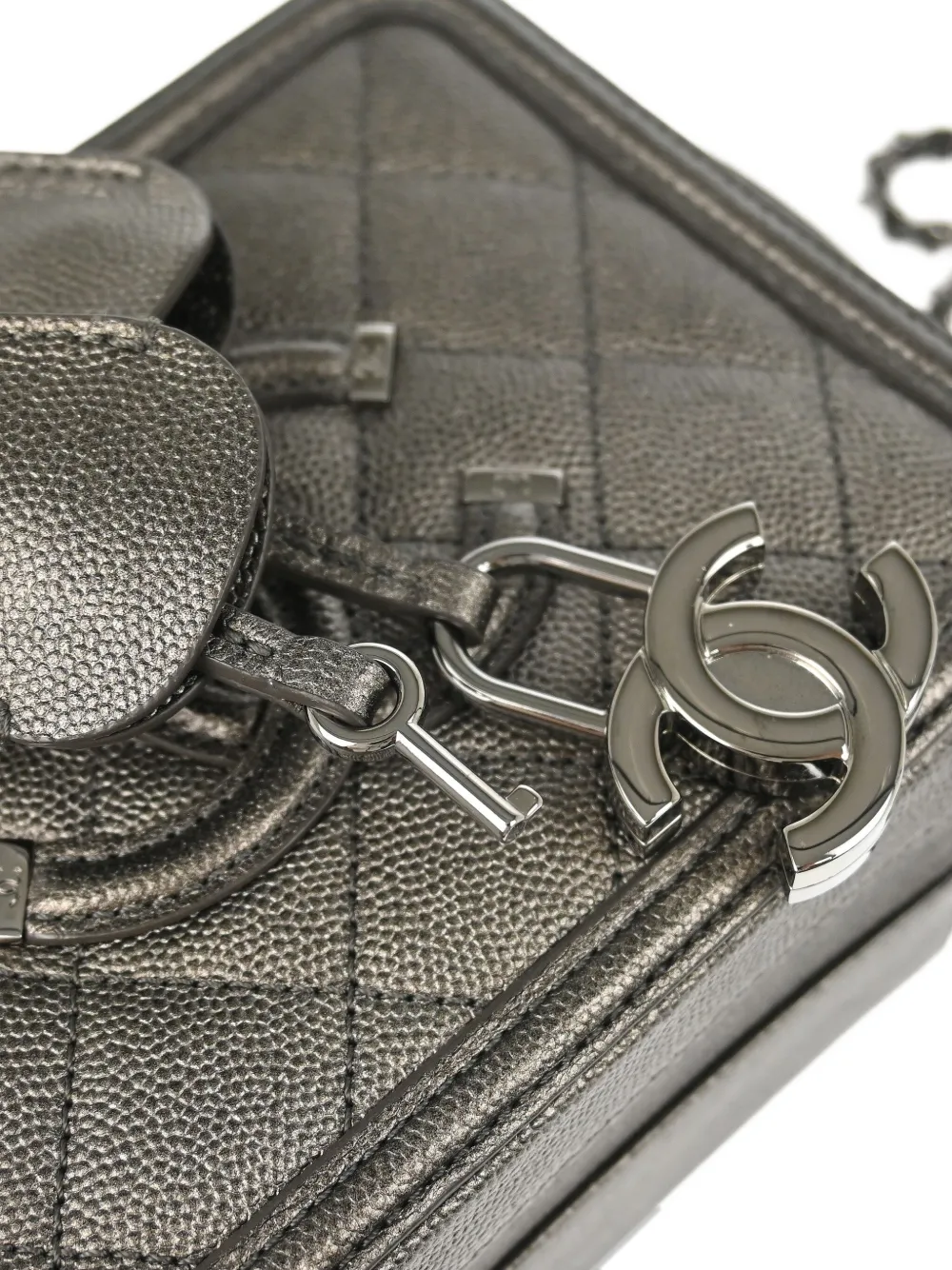 Pre-owned Chanel 2018 Filigree Two-way Tote Bag