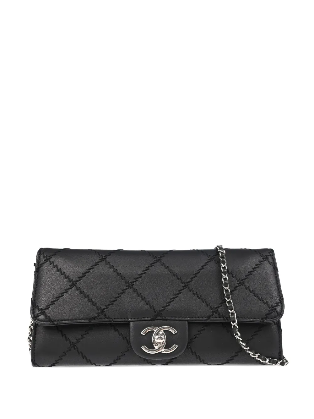 CHANEL Pre-Owned 2010s ウルトラステッチ WOC ショルダーバッグ - ブラック