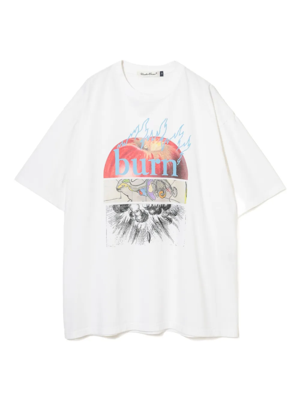 Undercover T-shirt con stampa mela - Bianco