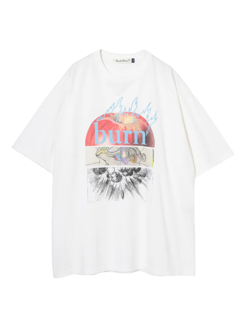 Undercover apple-print T-shirt | White | Image 1
