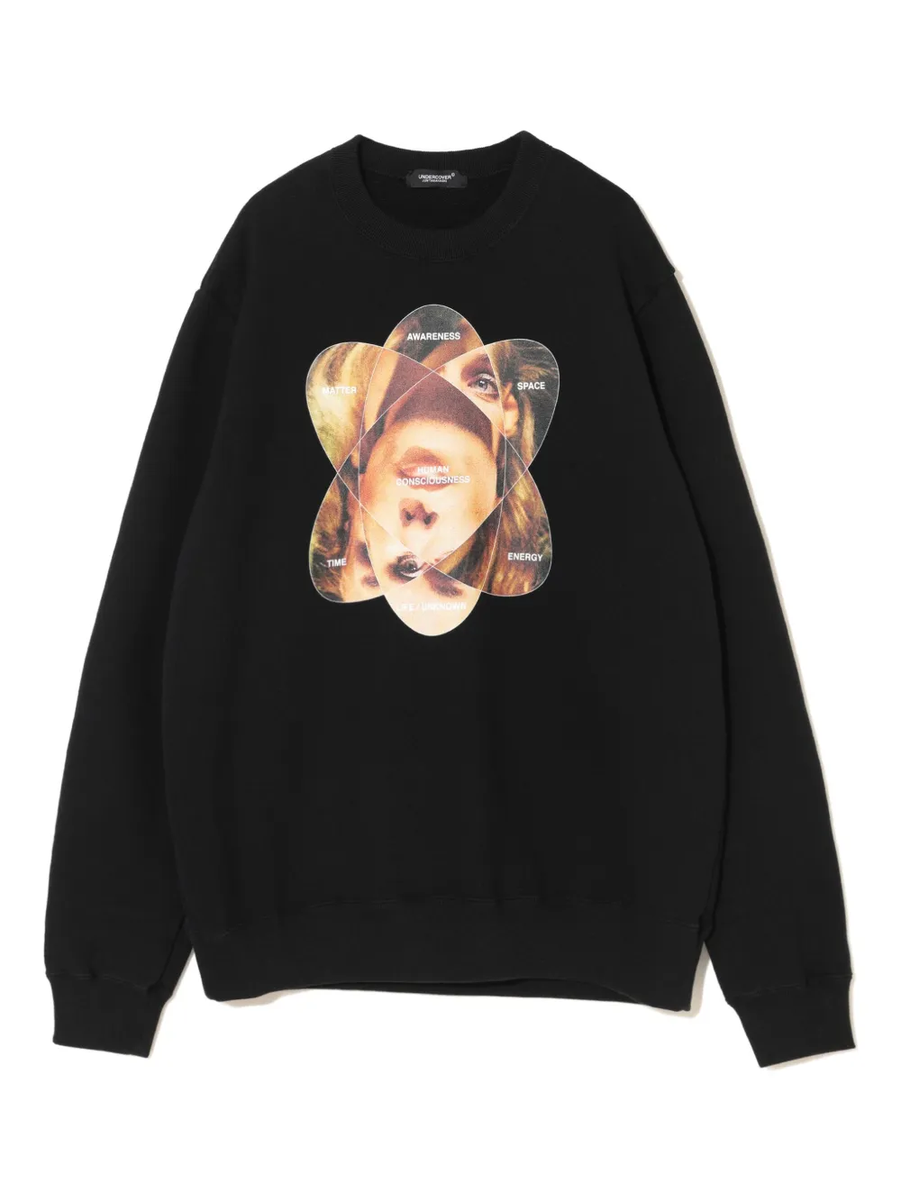Undercover sudadera con estampado gráfico y cuello redondo | negro | Image 1