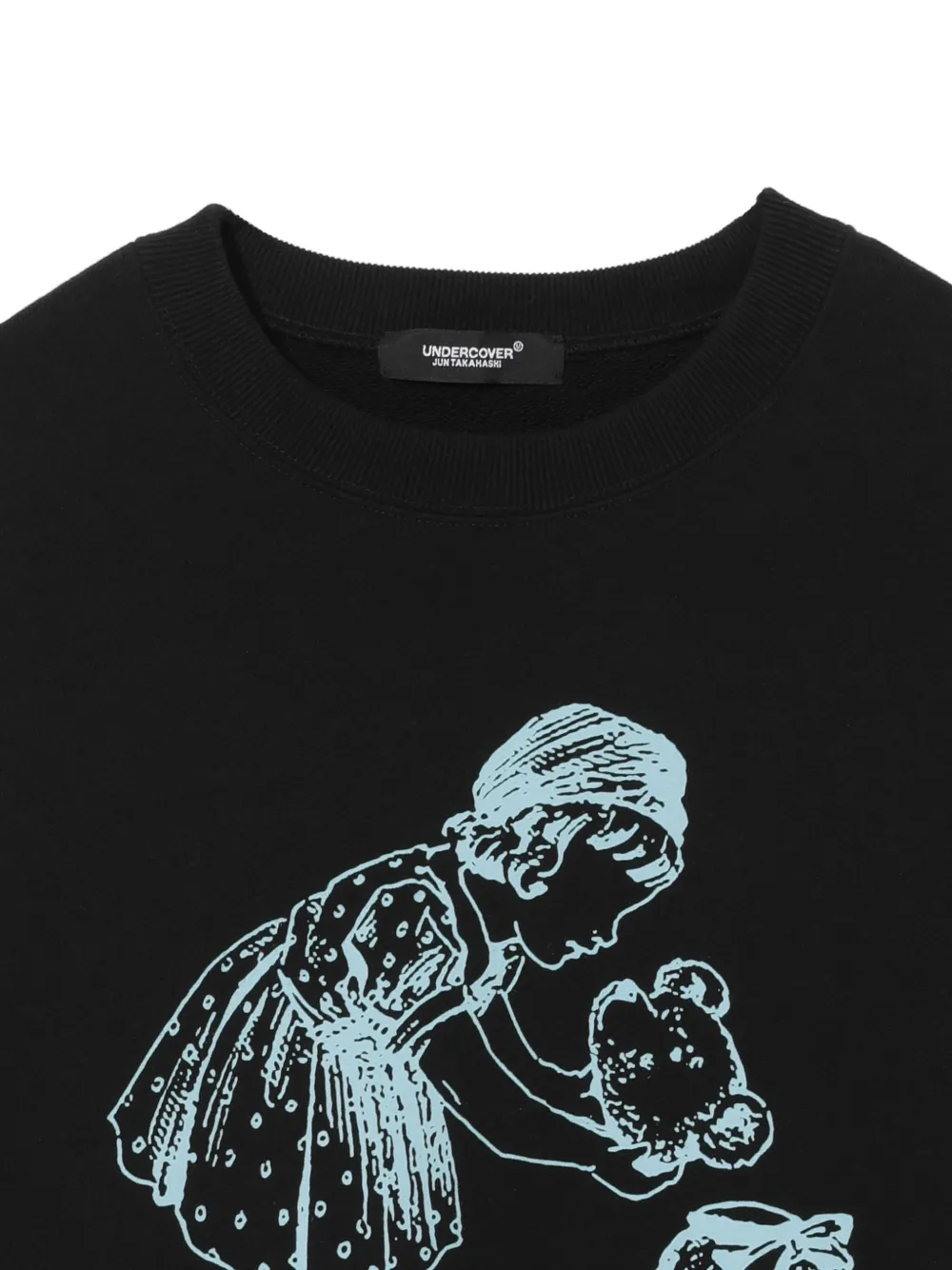 Undercover Graphic-print Long-sleeve Sweatshirt In Black