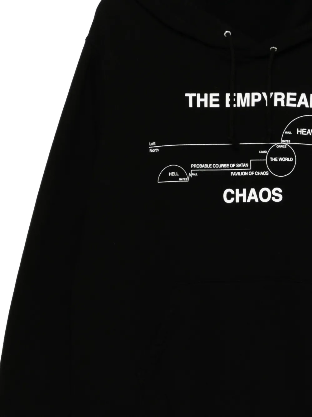 Undercover Slogan-print Hoodie In Black