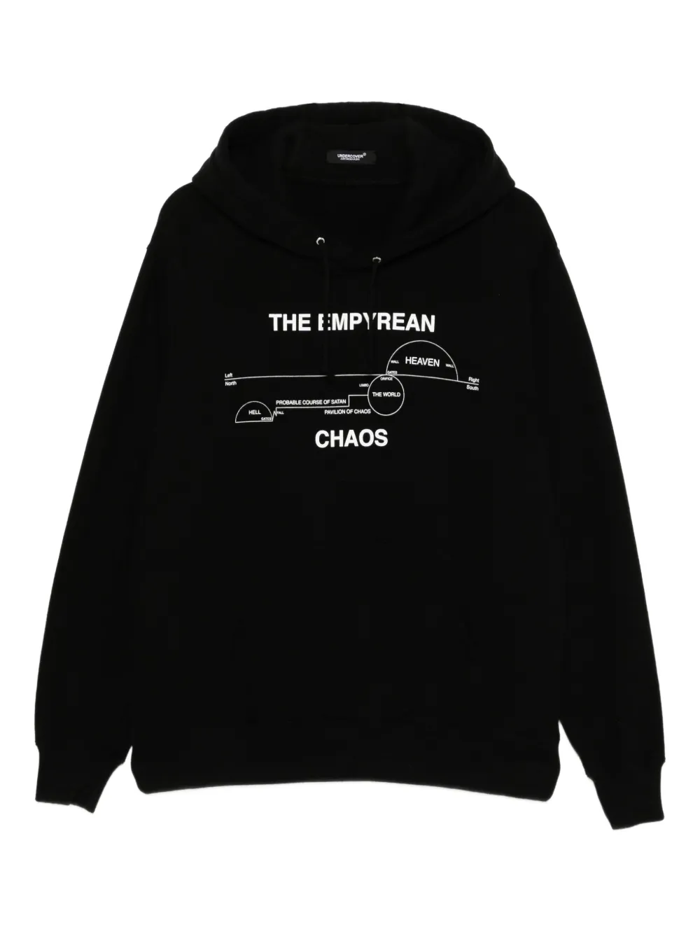 Undercover slogan-print hoodie | Black | Image 1