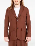 Société Anonyme buttoned patch-pocket jacket - Brown