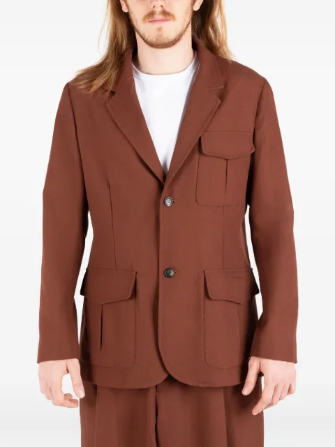 Société Anonyme buttoned patch-pocket jacket