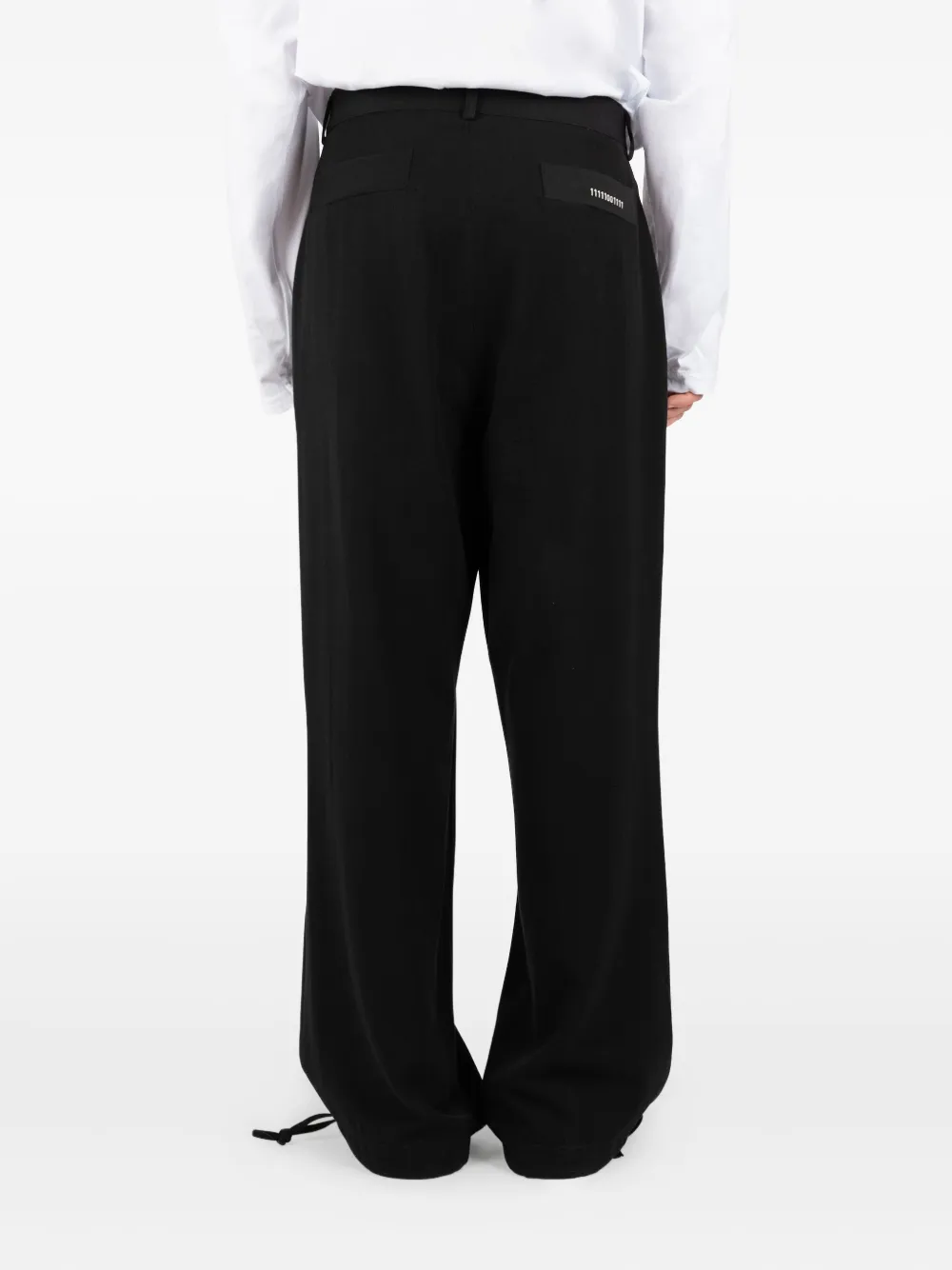 Société Anonyme Broek met trekkoorden bij de pijpen Zwart