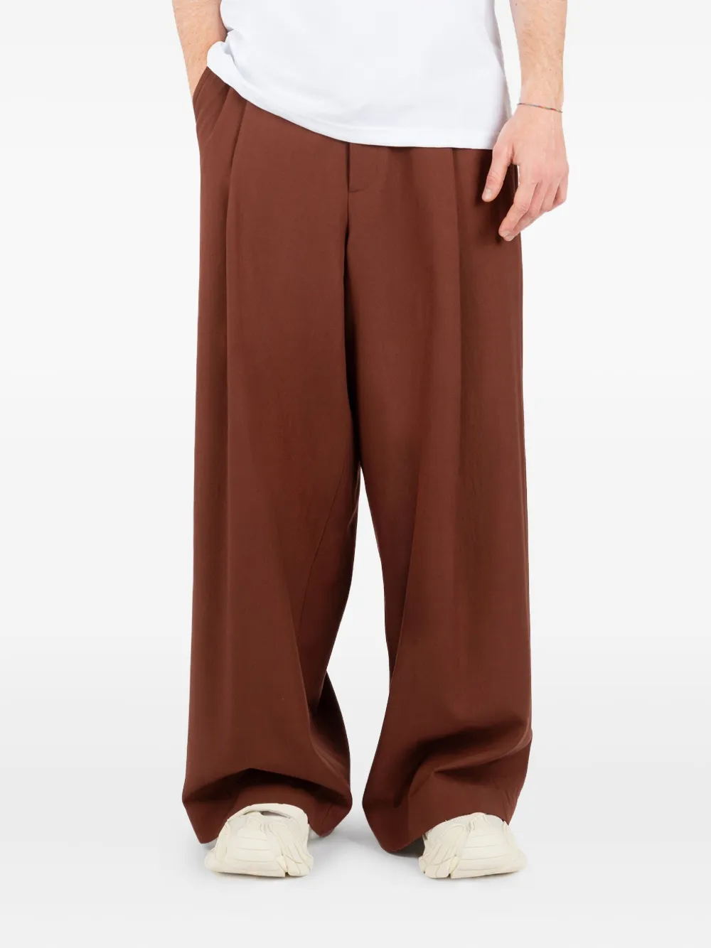 Société Anonyme Geplooide broek Bruin