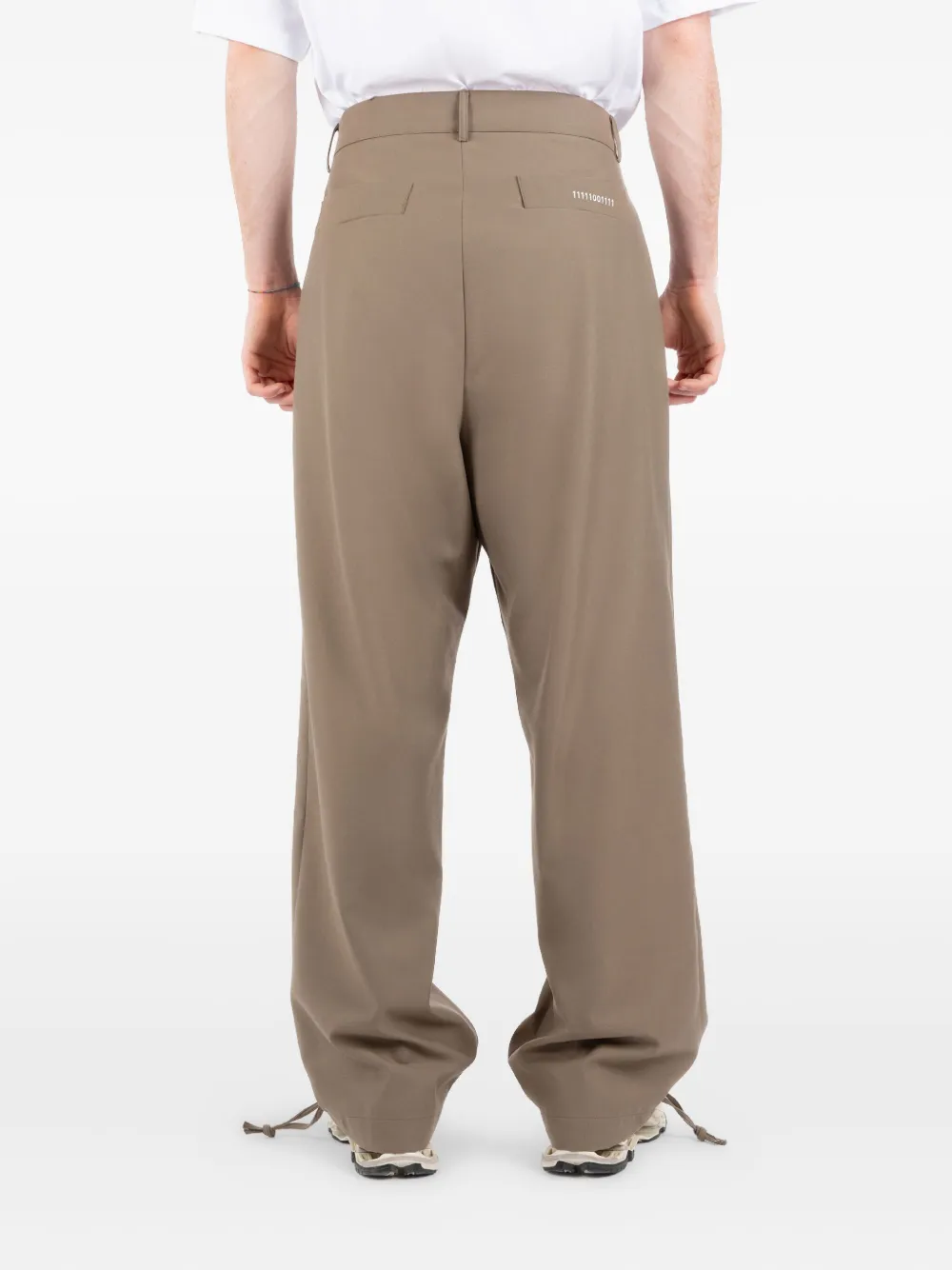 Société Anonyme Broek met trekkoorden bij de pijpen Beige