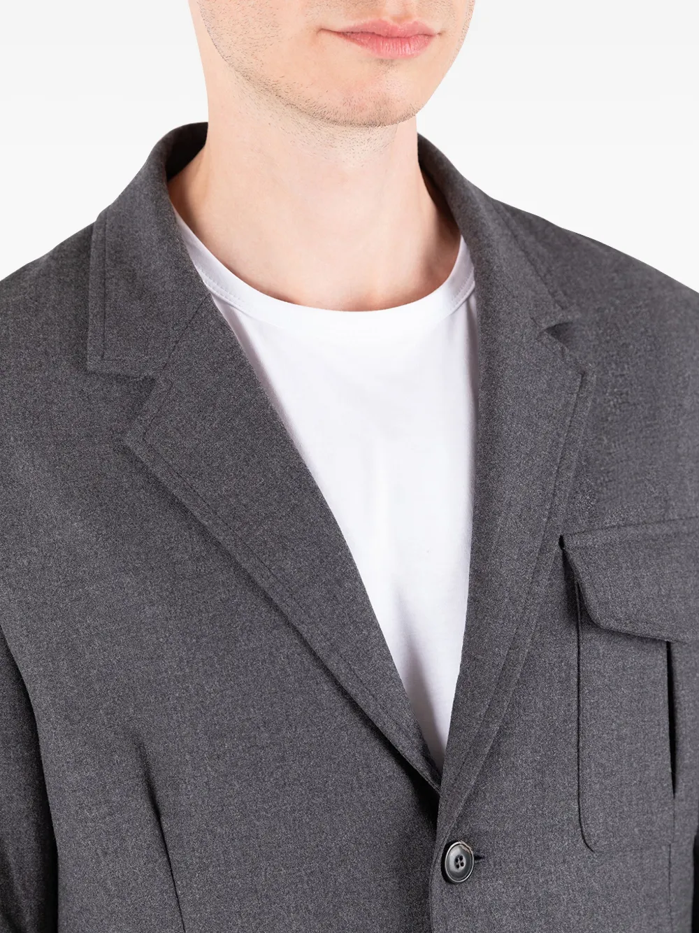 Société Anonyme Blazer met opgestikte zak en twee knopen Grijs