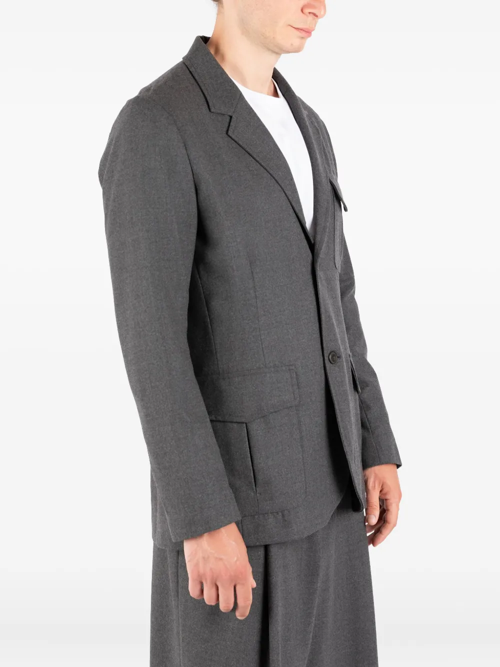 Société Anonyme Blazer met opgestikte zak en twee knopen Grijs