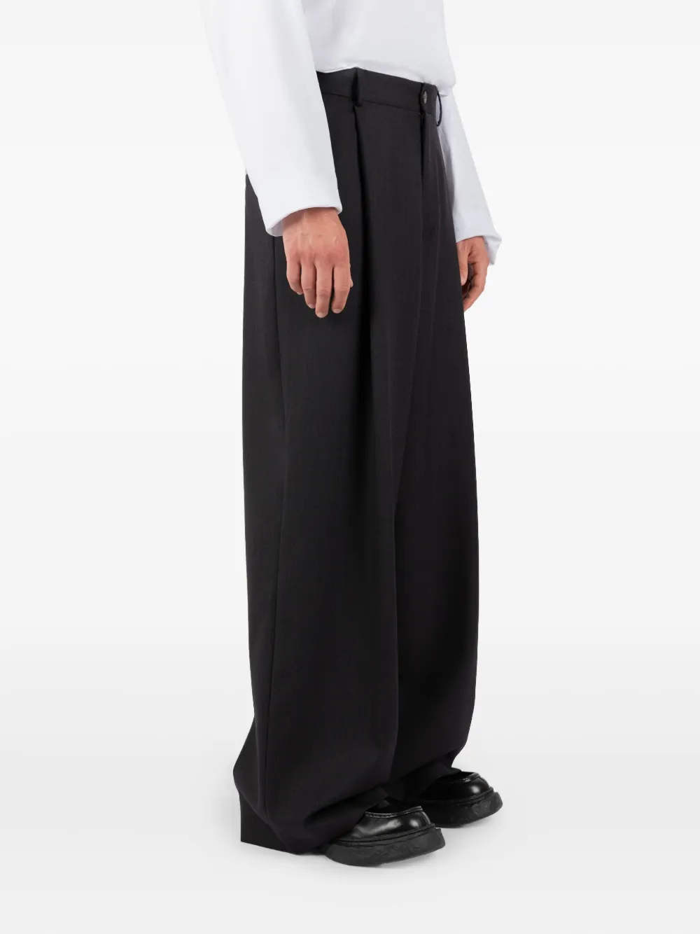 Société Anonyme Geplooide broek Zwart