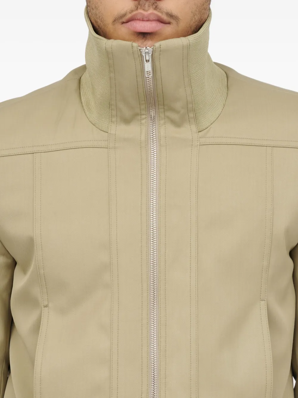 MM6 Maison Margiela Jack met hoge hals Beige