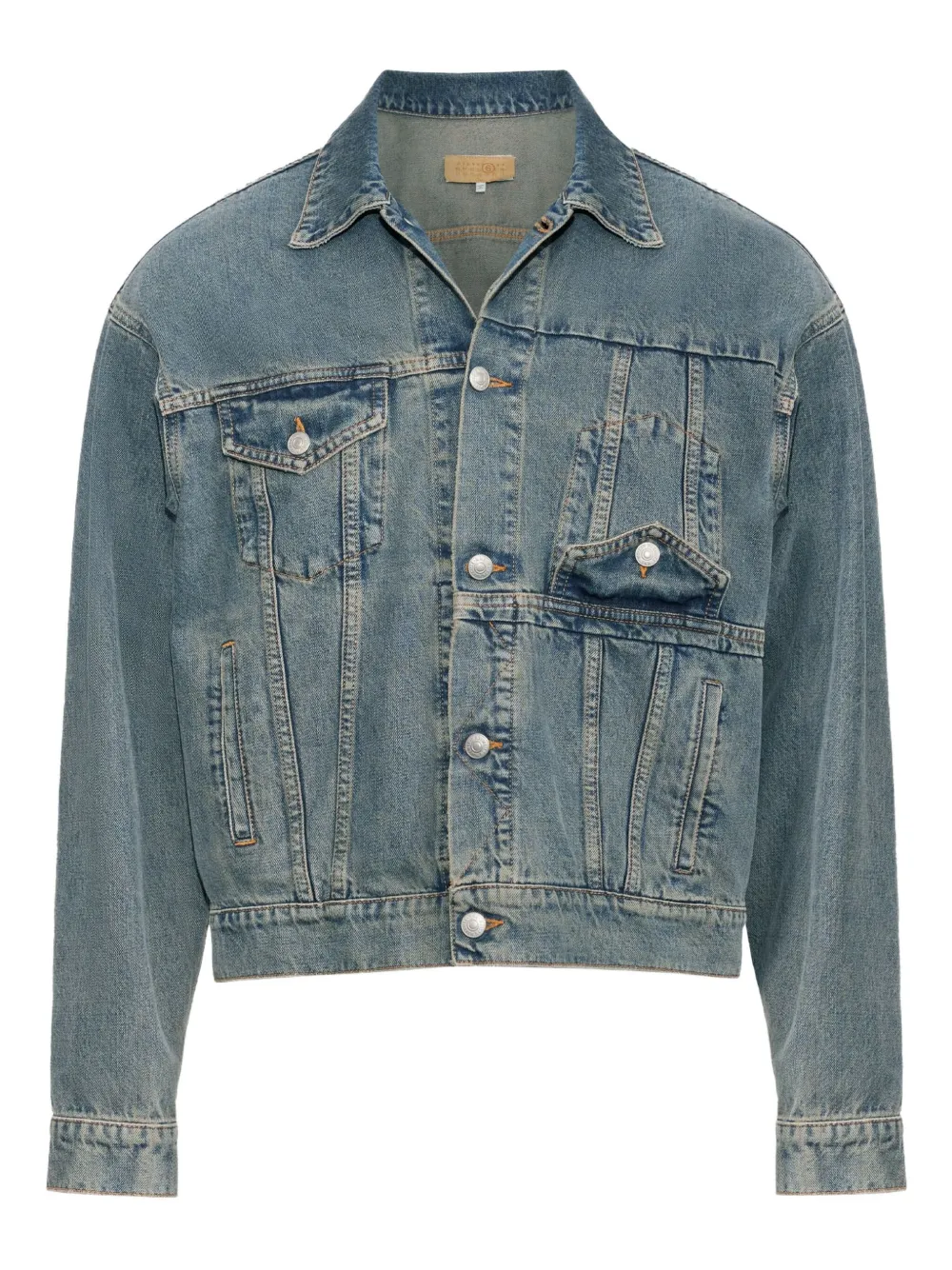MM6 Maison Margiela Denim jack Blauw