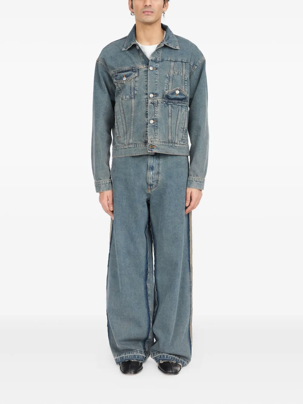 MM6 Maison Margiela Denim jack Blauw