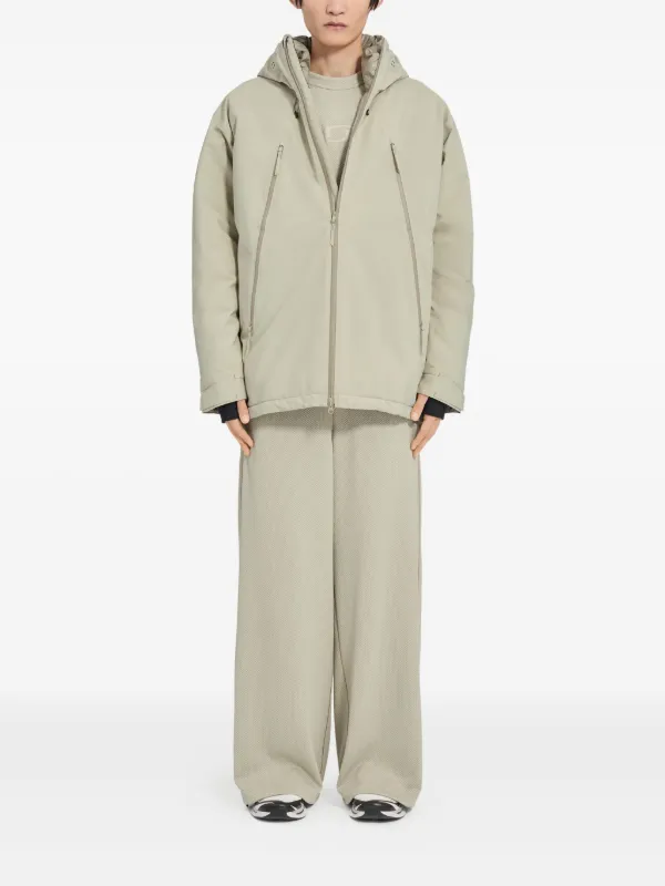 MM6 Maison Margiela X Salomon Hooded zip-front Jacket | Neutrals