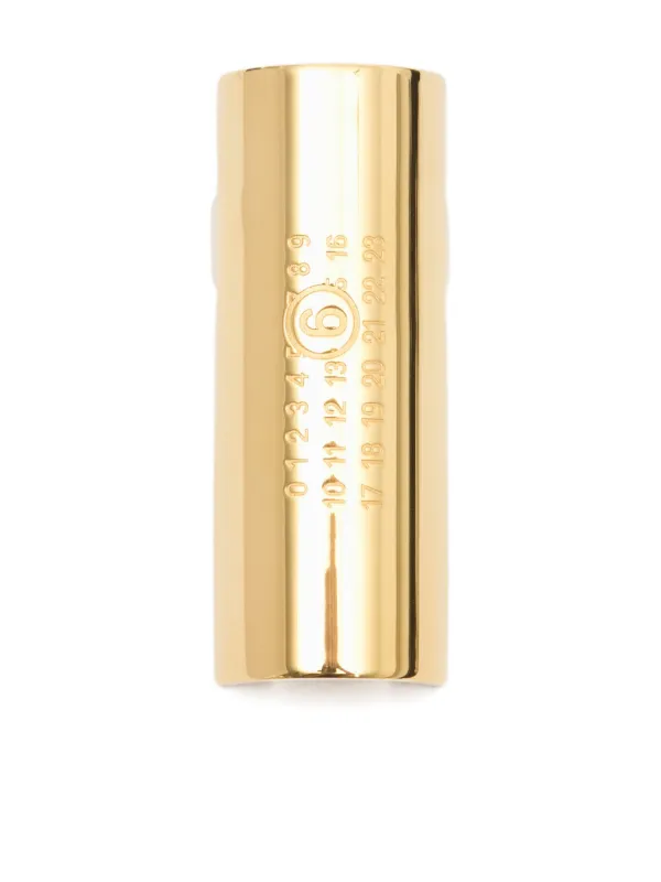 MM6 Maison Margiela Engraved Open-band Ring in Gold