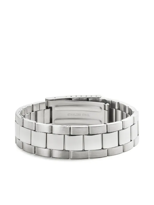 MM6 Maison Margiela ナンバープレート ブレスレット | シルバートーン