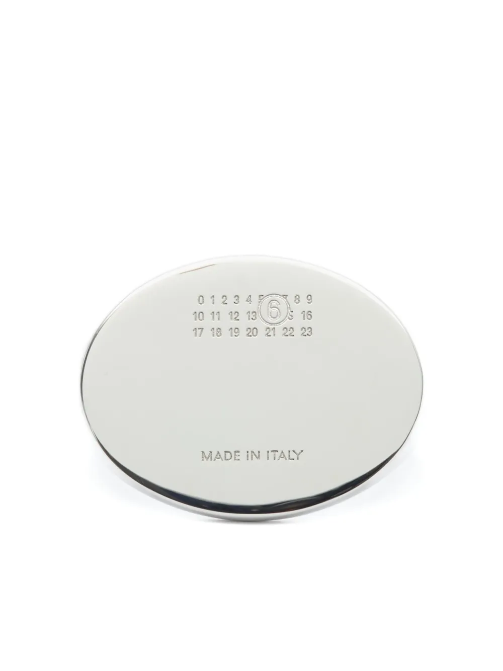 MM6 Maison Margiela oval-shaped ring | Silver | Image 1