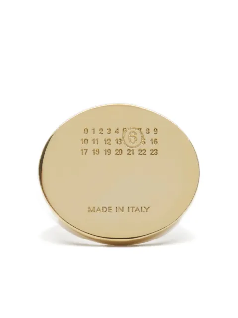 MM6 Maison Margiela oval-plaque ring