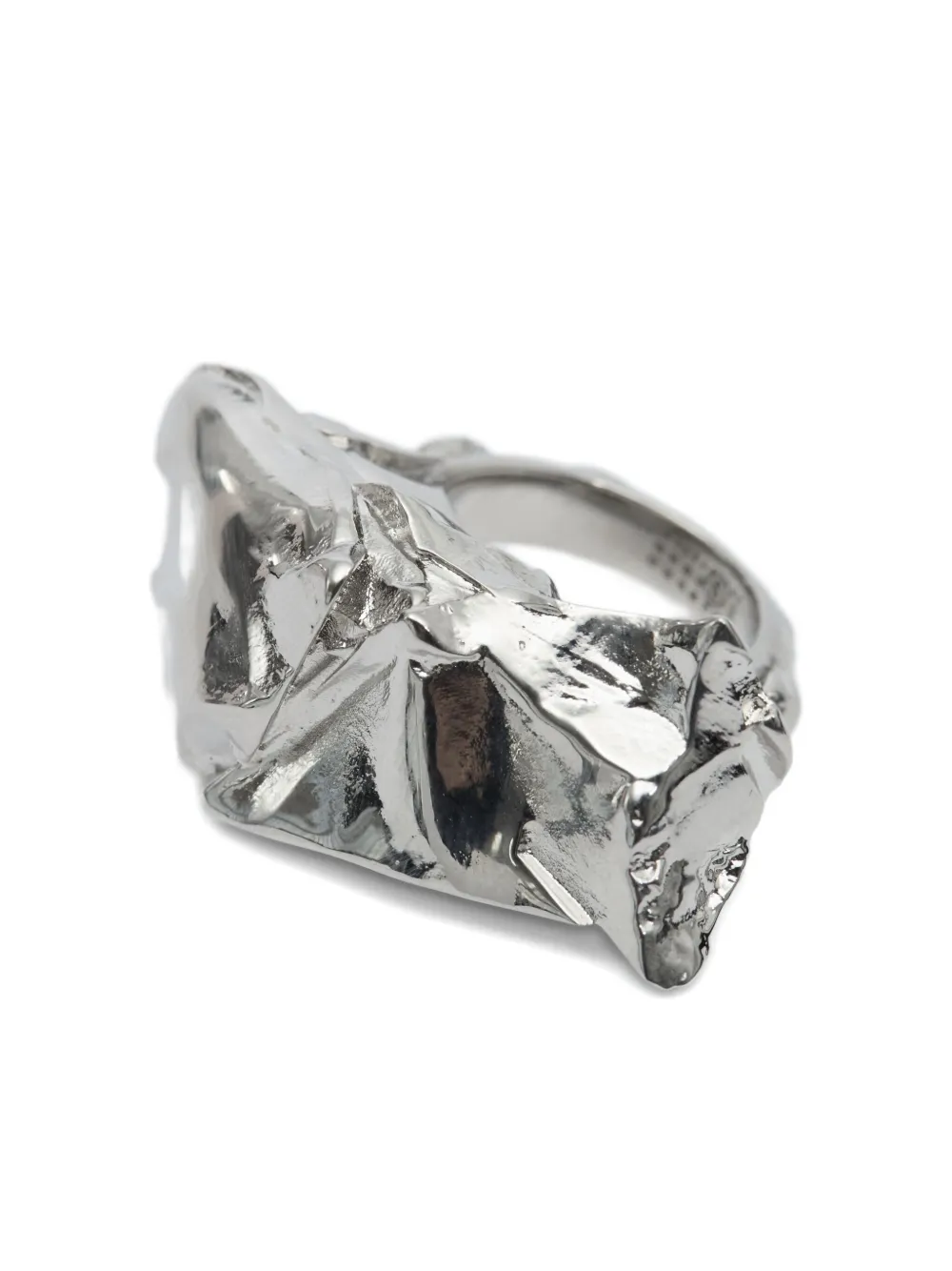 Mm6 Maison Margiela イレギュラーリング In Silver