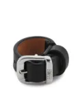 MM6 Maison Margiela leather buckle ring - Black