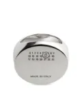 MM6 Maison Margiela numbers-engraved signet ring - Silver