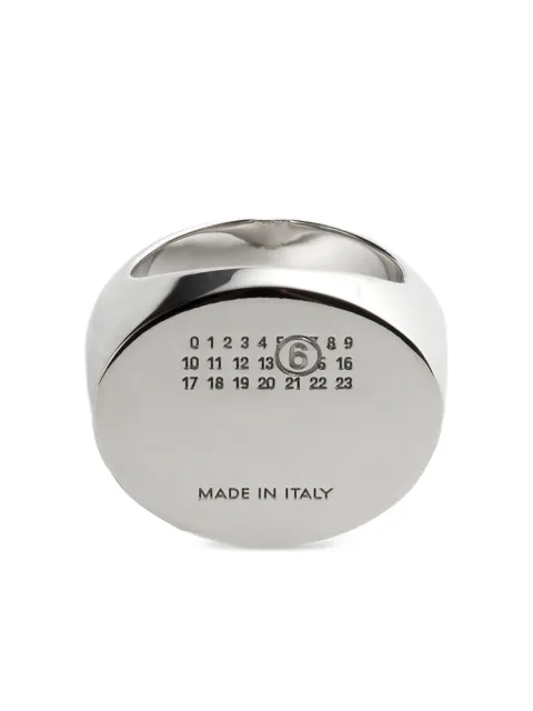 MM6 Maison Margiela numbers-engraved signet ring