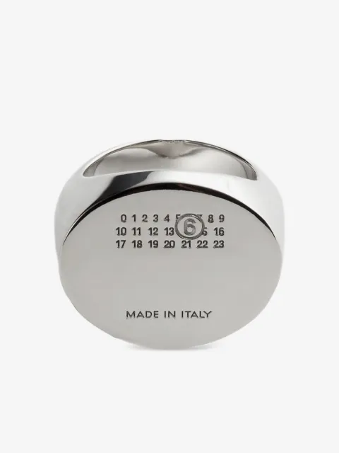 MM6 Maison Margiela numeric signet ring