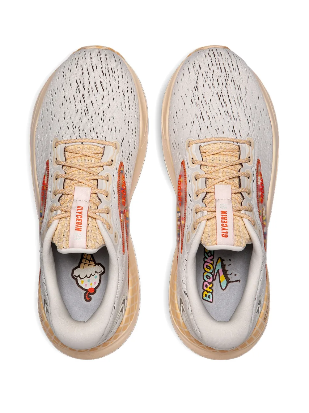 BROOKS Glycerin 21 "White Beige" sneakers