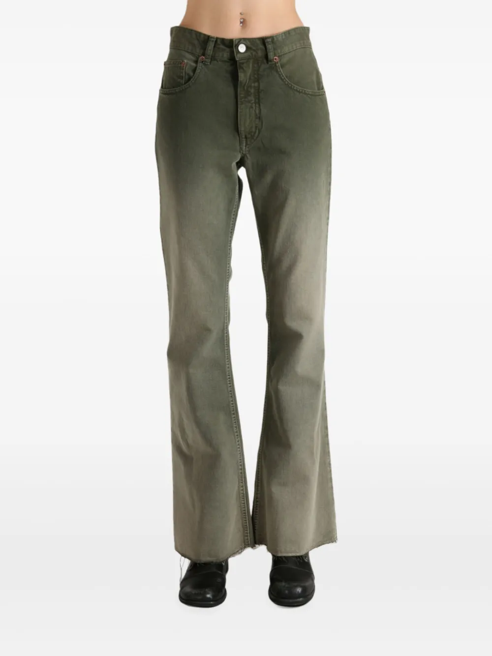 MM6 Maison Margiela frayed  jeans | Bootcut Jeans | Image 2