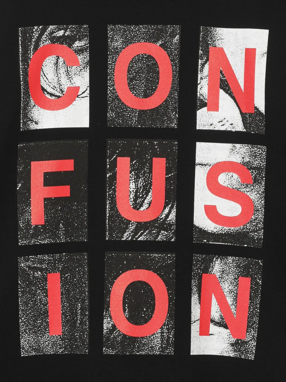 Undercover Katoenen sweater met print Zwart