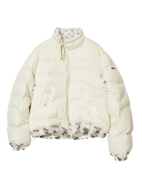 Undercover chamarra capitonada con ribete floral