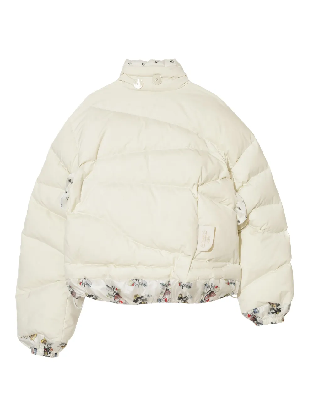 Undercover Donsjack met bloemenprint Wit