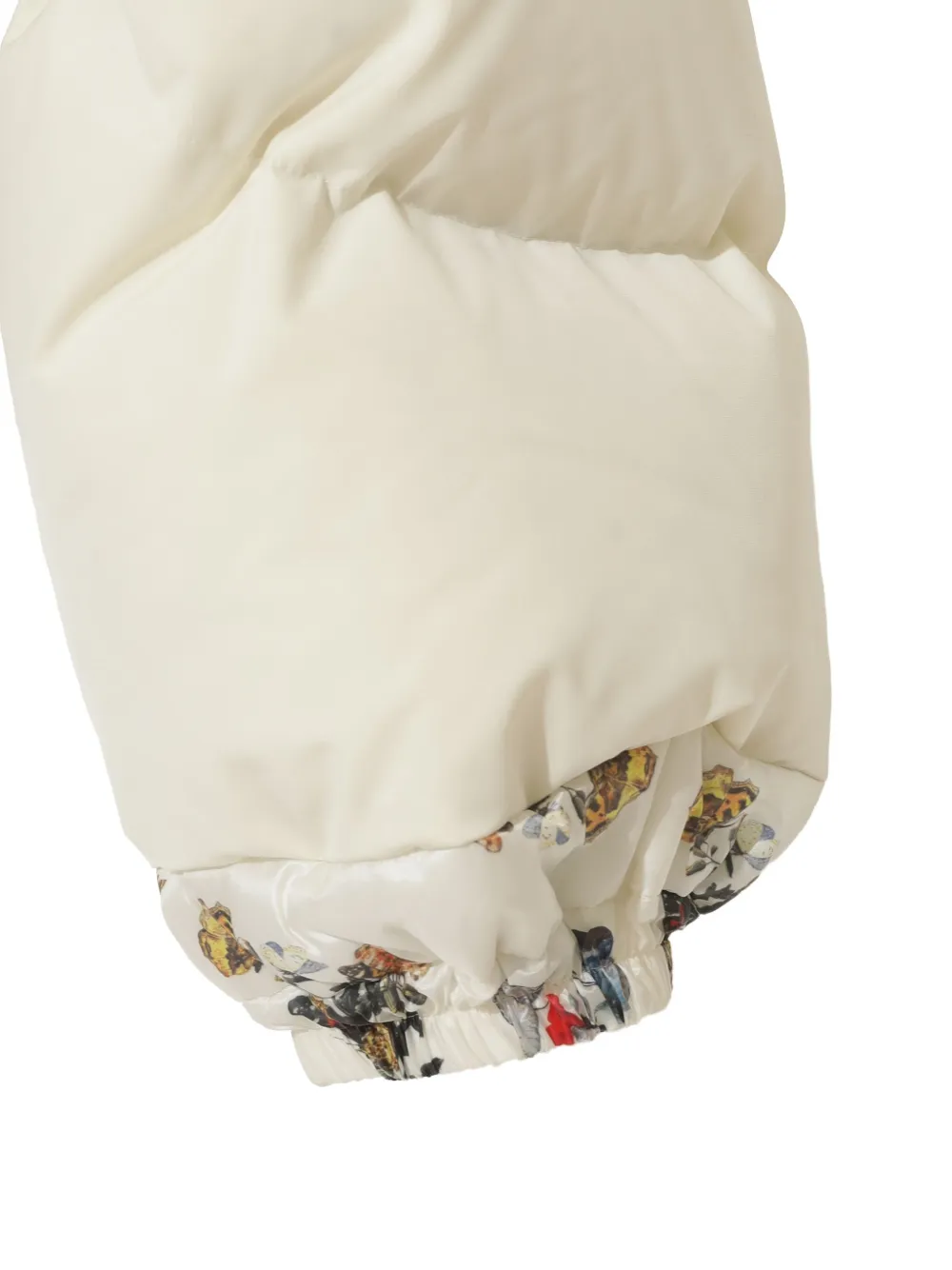 Undercover Donsjack met bloemenprint Wit