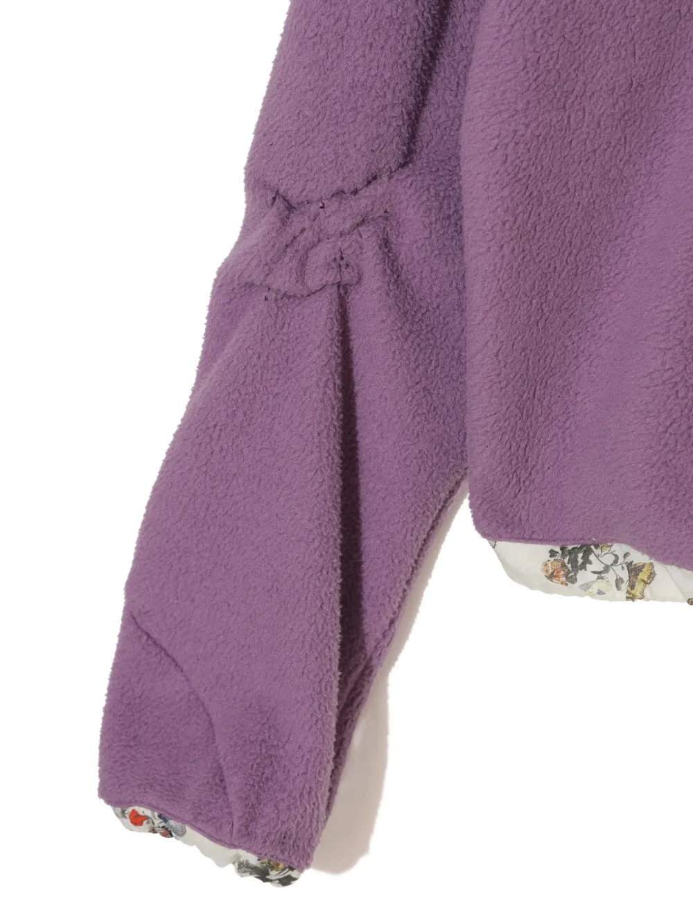Undercover Floral-print Trim Sweatshirt In Purple